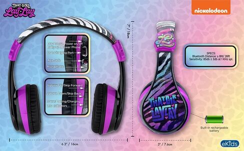 eKids That Girl Lay Lay Bluetooth Headphones, Wireless Headphones with Microphone, Kids Headphones for School, Home, or Travel in Saudi Arabia