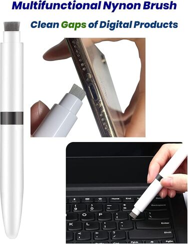 AHERO 4 in 1 Cleaner Kit for AirPods, Cleaning Pen for Earphones, Cleaning Tool for Charging Case and Headphones (Black) in Saudi Arabia