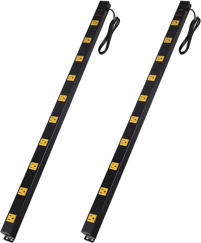 10-Outlet Heavy Duty Power Strip Surge Protector Metal Long Extension Cord 6-Foot, Black(1000J)… in Kuwait