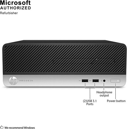 HP ProDesk 400 G5 SFF High Performance RGB Desktop Computer, Intel Quad-Core i3-8100 3.60 GHz, 16G DDR4, 1T SSD, WiFi, BT, DP, Windows 11 Pro 64 (Renewed) in Saudi Arabia