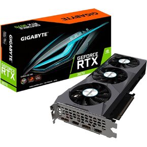 Gigabyte GeForce RTX 3070 Eagle OC 8G (REV2.0) Graphics Card, 3X WINDFORCE Fans, LHR, 8GB 256-bit GDDR6, GV-N3070EAGLE OC-8GD Video Card in Saudi Arabia