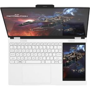 Dual Screen Laptop 15.6" + 7" | Intel Quad Core | 16GB RAM | 1TB SSD