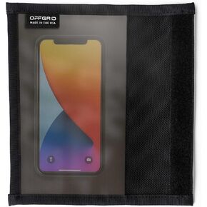 OFFGRID by EDEC - Cell Phone Faraday Bag with Window - Signal Blocking, Anti-Tracking, Anti-Spying, EMP Protection for Cell Phones, Key Fobs and Credit Cards