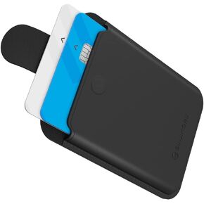 محفظة Sinjimoru من الجلد النباتي، حامل بطاقات محفظة الأكورديون المغناطيسي لظهر حافظة الهاتف الخلوي المتوافقة مع سلسلة iPhone 15 14 13 12. محفظة M-Pull Tab باللون الأسود in Kuwait