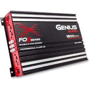 مضخم صوت Genius Audio GFX-75X4 كامل النطاق للسيارة متعدد القنوات 1800 واط بحد أقصى فئة AB 2 أوم ثابت مع نظام حماية الطاقة لتعزيز أداء مكبر الصوت ومكبر الصوت in Kuwait