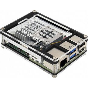 جيكوورم حافظة كمبيوتر 9 طبقات لجهاز راسبيري باي 5 4 جيجابايت/8 جيجابايت - اسود وشفاف (P394) in Kuwait