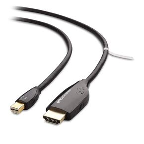 Cable Matters Mini DisplayPort إلى كابل HDTV باللون الأسود 6 أقدام - متوافق مع منفذ Thunderbolt وThunderbolt 2 in Saudi Arabia