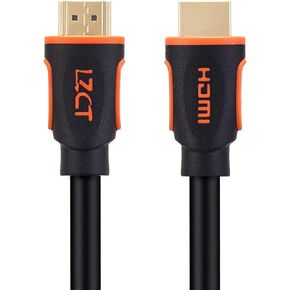 كابل HDMI عالي السرعة LZCT 4K بطول 30 قدمًا مع سلك HDMI إيثرنت V2.0 يدعم 4K@60 هرتز Ultra HD 2160P 3D ARC HDR (الطول من 3 بوصات إلى 125 بوصة) قالب مزدوج اللون