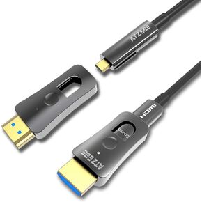 100ft (30m) Fiber Optic HDMI Cable, Dual Micro HDMI & Standard in Kuwait