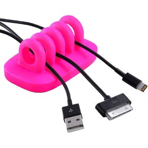 Cable Clip Holder Weighted Desktop Cord Management Fixture (Black) in Saudi Arabia