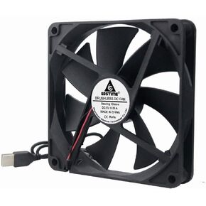 GDSTIME Slim 80mm x 15mm USB Fan 5V 3 Speed Control DC Brushless Cooling in Kuwait
