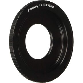 عدسة Fotasy Nikkor F Mount إلى محول Canon EF-M، NK F Mount EFM، محول EFM NK، متوافق مع كاميرات Canon EF M Mount بدون مرآة EOS M M2 M3 M5 M6 M6 Mark II M10 M50 M100 M200 M200 in Kuwait