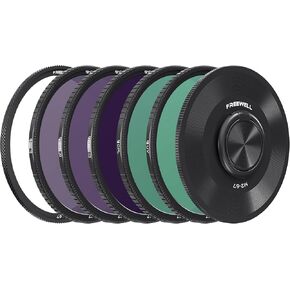 Freewell M2 المغناطيسي السريع Swap 5-Pack 82mm ND8، ND64، ND1000، CPL ومرشحات الأشعة فوق البنفسجية