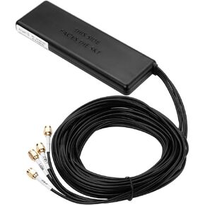 هوائي Airgain ULTRAMAX™ Glass 2x2 MIMO 4G 4 في 1 عالي الأداء مثبت على الزجاج الأمامي - لـ Cisco وCradlepoint وDigi وPeplink وما إلى ذلك (حامل لاصق، كابلات 10 بوصات، 2X LTE SMA-M، 1x Wi-Fi، 1x GNSS سما-م) in Kuwait