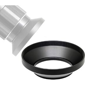 Fotasy 49mm Metal Wide Angle Lens Hood, for Canon Fuji Leica Leitz Nikon Olympus Panasonic Pentax Sony Lens, Wide Lens Hood 49mm in Saudi Arabia