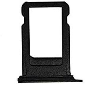 2X Single SIM Card Tray Holder Slot Replacement Compatible with iPhone SE (2020) (Silver)