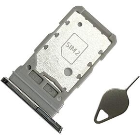 HQB-STAR Galaxy S22 Ultra Dual SIM Card Tray Holder Slot Replacement Parts for Samsung Galaxy S22 Ultra 5G + Eject Pin (S22 Ultra Green)