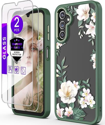 Crystal Clear Flower Phone Case for Samsung Galaxy A16-Purple in Kuwait