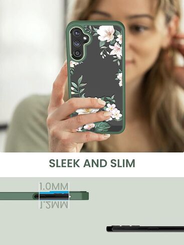 Crystal Clear Flower Phone Case for Samsung Galaxy A16-Purple in Kuwait