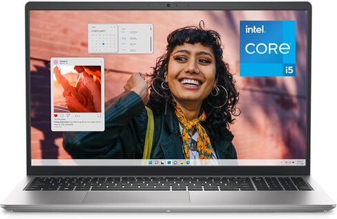 Dell Inspiron 3530 Laptop - 15.6-inch FHD (1920 x 1080) Touchscreen Display, Intel Core i7-1355U, 16GB DDR4 RAM, 1TB SSD, Intel Iris Xe Graphics, Windows 11 Home, 6-Months Migrate - Platinum Silver in Kuwait