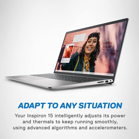 Dell Inspiron 3530 Laptop - 15.6-inch FHD (1920 x 1080) Touchscreen Display, Intel Core i7-1355U, 16GB DDR4 RAM, 1TB SSD, Intel Iris Xe Graphics, Windows 11 Home, 6-Months Migrate - Platinum Silver in Kuwait