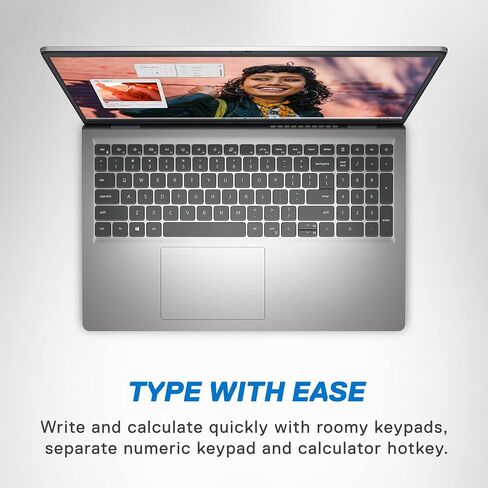 Dell Inspiron 3530 Laptop - 15.6-inch FHD (1920 x 1080) Touchscreen Display, Intel Core i7-1355U, 16GB DDR4 RAM, 1TB SSD, Intel Iris Xe Graphics, Windows 11 Home, 6-Months Migrate - Platinum Silver in Kuwait