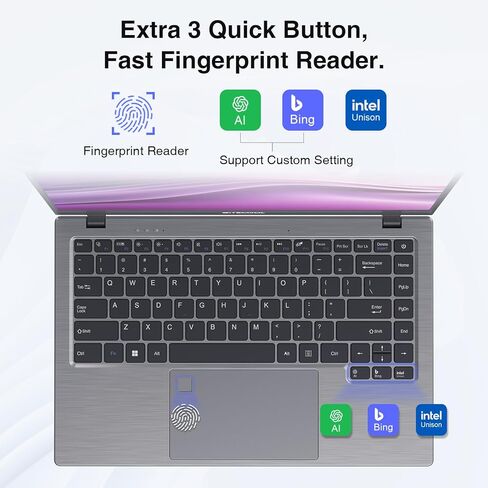 كمبيوتر محمول BiTECOOL مقاس 14 بوصة يعمل بنظام Windows 11، وذاكرة وصول عشوائي 12 جيجابايت وذاكرة وصول عشوائي 512 جيجابايت NVMe SSD، ومعالج Intel Core N95 يصل إلى 3.4 جيجا هرتز، وشاشة FHD IPS، وواي فاي 2.4 جيجا/5 جيجا، وBT 5.0، وRJ45، ونوع C، وكاميرا ويب و in Kuwait