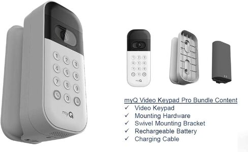 لوحة مفاتيح فيديو Liftmaster VKP1-LM MyQ مع كاميرا وواي فاي والتحكم في الهاتف الذكي. لوحة مفاتيح Smart Garage لمنزلك الذكي. تعمل مع فتحات تشامبرلين، ليفت ماستر، و كرافتسمان. in Kuwait