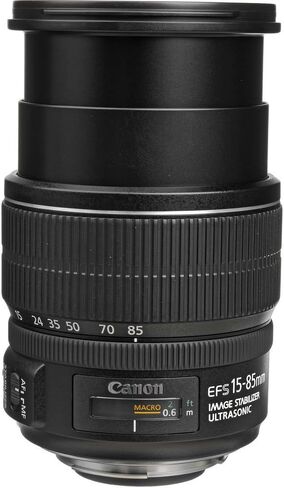 Canon EF-S 15-85mm f/3.5-5.6 is USM Lens with 64GB Extreme Pro Card + Corel Photo Software + Flexible Tripod + Filter kit + Card Wallet + Backpack + Cleaning Kit + Card Reader + Cap Keeper (Renewed) in Saudi Arabia
