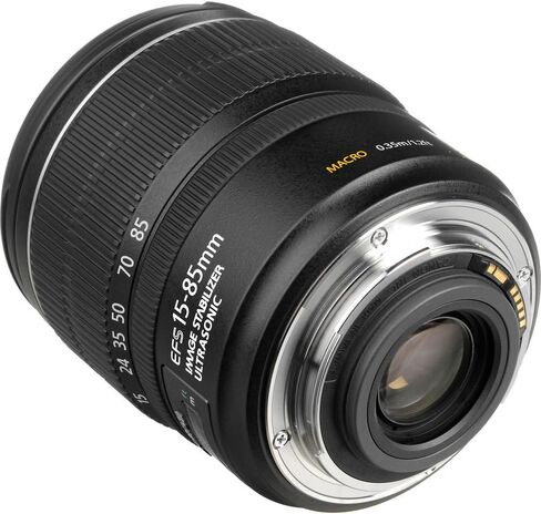 Canon EF-S 15-85mm f/3.5-5.6 is USM Lens with 64GB Extreme Pro Card + Corel Photo Software + Flexible Tripod + Filter kit + Card Wallet + Backpack + Cleaning Kit + Card Reader + Cap Keeper (Renewed) in Saudi Arabia