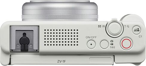 Sony ZV-1F Vlog Camera for Content Creators and Vloggers (White) Bundle with Holster Camera Case and Accessory Bundle, Photo Video Art Suite, 64GB Memory Card and Lithium-Ion Battery Pack (5 Items) in Saudi Arabia