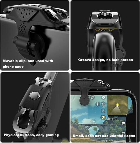 زوج واحد من اطلاق النار لالعاب الجوال L1R1 لاجهزة اندرويد وايفون وايباد وببجي، وحدة تحكم بالالعاب وازرار التصويب الحساسة وازرار التصويب وiOS نايفز اوت / رولز اوف سيرفايفال شوتر كينغتسيو in Kuwait