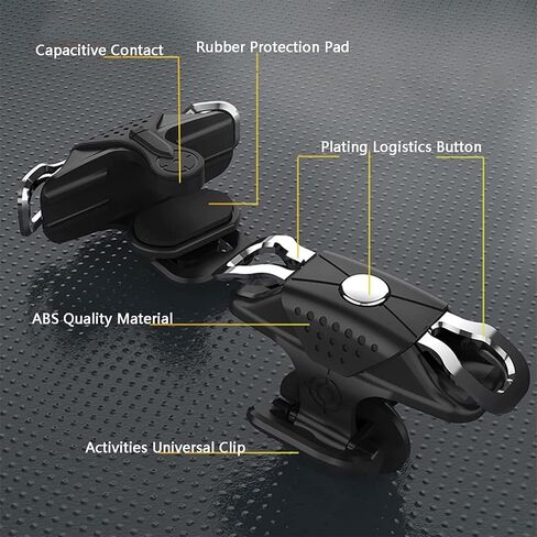 زوج واحد من اطلاق النار لالعاب الجوال L1R1 لاجهزة اندرويد وايفون وايباد وببجي، وحدة تحكم بالالعاب وازرار التصويب الحساسة وازرار التصويب وiOS نايفز اوت / رولز اوف سيرفايفال شوتر كينغتسيو in Kuwait