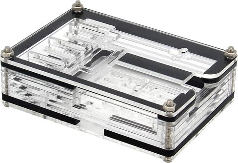 جيكوورم حافظة كمبيوتر 9 طبقات لجهاز راسبيري باي 5 4 جيجابايت/8 جيجابايت - اسود وشفاف (P394) in Kuwait