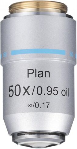 هدف المجهر، 50xR Oil Infinity Plan Achromat - N. A. مسافة عمل 0.95-0.18 مم - تناسب سلسلة مجهر Accu-Scope 3000-LED، EXC-350، EXC-400، 3012، 3000 in Kuwait