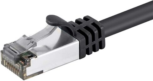 Monoprice Cat8 26AWG S/FTP Ethernet Network Cable - 3 Feet - Black, 2GHz, 40Gbps, 3dB Headroom, Pure Bare Copper, PVC - Entegrade Series in Saudi Arabia