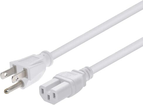 Monoprice Heavy Duty Power Cord - NEMA 5-15P to IEC 60320 C15, 14AWG, 15A/1875W, 125V, SJT, 2ft, Black in Kuwait