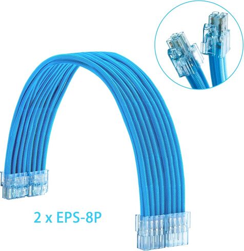 Formulamod Sleeve Extension Power Supply Cable Kit 18AWG ATX 24P+ EPS 8-P+PCI-E8-P with Combs for PSU to Motherboard/GPU (Black) in Kuwait