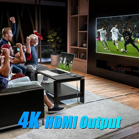 محول USB C إلى HDMI 4K، ElecMoga USB C HUB مع USB 3.0 + USB C منفذ شحن محول رقمي USB C Hub متوافق مع MacBook Pro وChromebook وHP وSamsung S20/23 More-Silver in Kuwait