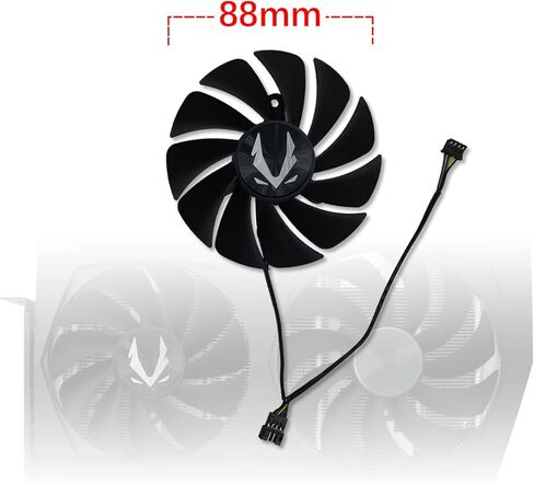 Cavabien 88mm GA92S2H DC12V 0.35A 100mm GAA8S2U 0.45A 4Pin بطاقة رسومات تبريد مروحة لمروحة بطاقة الرسومات ZOTAC GeForce RTX 3070 RTX 3070 Ti (مروحة A-88 مم) in Kuwait