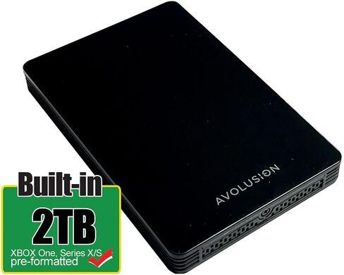 افولوشن قرص صلب خارجي محمول للالعاب HD250U3-Z1-PRO بسعة 2 تيرابايت بمنفذ USB 3.0 (لجهاز Xbox One X وS وسلسلة X | S - مهيأ مسبقًا) - كفالة لمدة عامين in Saudi Arabia