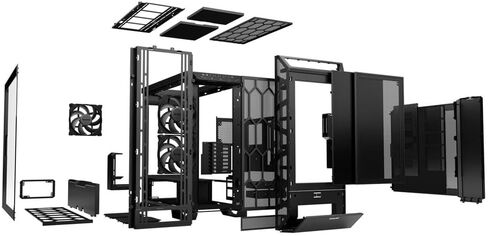 be quiet! Dark Base 701 | Midi Tower PC Case | Mesh Front | Airflow Optimized | 3 Pre-Installed Silent Wings 4 Fans | ARGB Lighting with Controller | Tempered Glass | PWM and ARGB Hub | White | BGW59 in Saudi Arabia