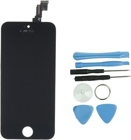 مجموعة شاشة LCD + شاشة تعمل باللمس لجهاز iPhone 5C أسود + أدوات in Kuwait