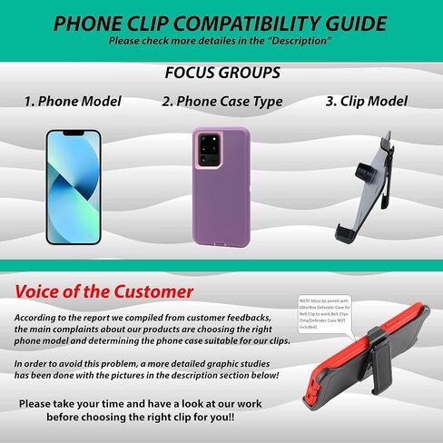 وول سكين جراب بديل بمشبك حزام لموبايل سامسونج جالاكسي S23 من سلسلة اوتربوكس ديفندر | مشبك لحامل الحزام (الحافظة غير متضمنة) in Kuwait