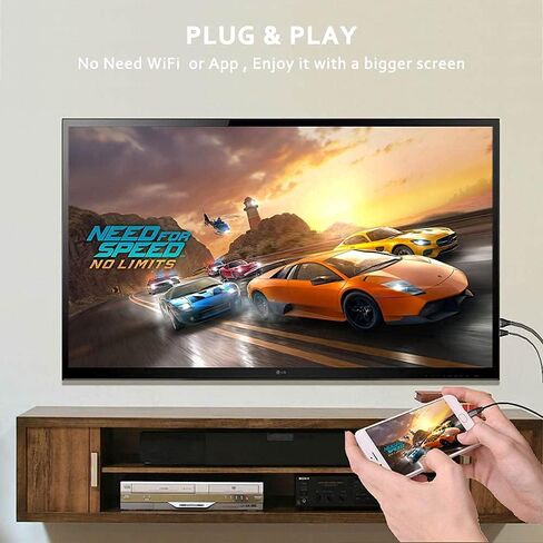 محول HDMI MHL كابل مضفر 4K HD محول الفيديو ل Samsung Galaxy S21 S20 S10 Note LG G8 ThinQ V35 Android Phone iPad Pro iMac MacBook USB USB Type C مرآة الشحن لشاشة العرض التلفاز in Kuwait