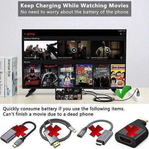 محول HDMI MHL كابل مضفر 4K HD محول الفيديو ل Samsung Galaxy S21 S20 S10 Note LG G8 ThinQ V35 Android Phone iPad Pro iMac MacBook USB USB Type C مرآة الشحن لشاشة العرض التلفاز in Kuwait