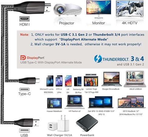 محول HDMI MHL كابل مضفر 4K HD محول الفيديو ل Samsung Galaxy S21 S20 S10 Note LG G8 ThinQ V35 Android Phone iPad Pro iMac MacBook USB USB Type C مرآة الشحن لشاشة العرض التلفاز in Kuwait