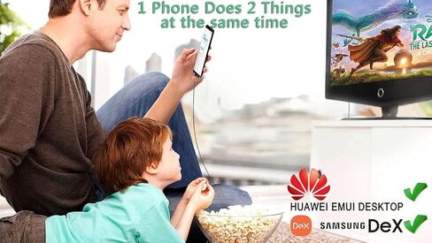 محول HDMI MHL كابل مضفر 4K HD محول الفيديو ل Samsung Galaxy S21 S20 S10 Note LG G8 ThinQ V35 Android Phone iPad Pro iMac MacBook USB USB Type C مرآة الشحن لشاشة العرض التلفاز in Kuwait