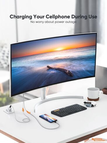 CableCreation USB C to HDMI Cable with USB Charge 6FT, Type C to HDMI Cord, HDMI to USB C Cable Compatible with Devices Which Support DP Alt Mode, iPhone15/15Plus/15Pro/15Promax, MacBook/Pro etc. in Saudi Arabia
