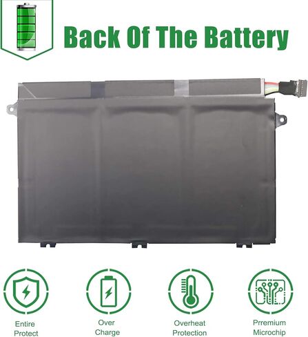 JIAZIJIA 01AV448 L17C3P51 SB10K97609 Laptop Battery Replacement for Lenovo ThinkPad E480 E485 E495 E580 E585 E490 E590 E595 E14 E15 Series L17M3P52 01AV447 L17L3P51 01AV445 L17M3P51 01AV446 11.1V 45Wh in Saudi Arabia